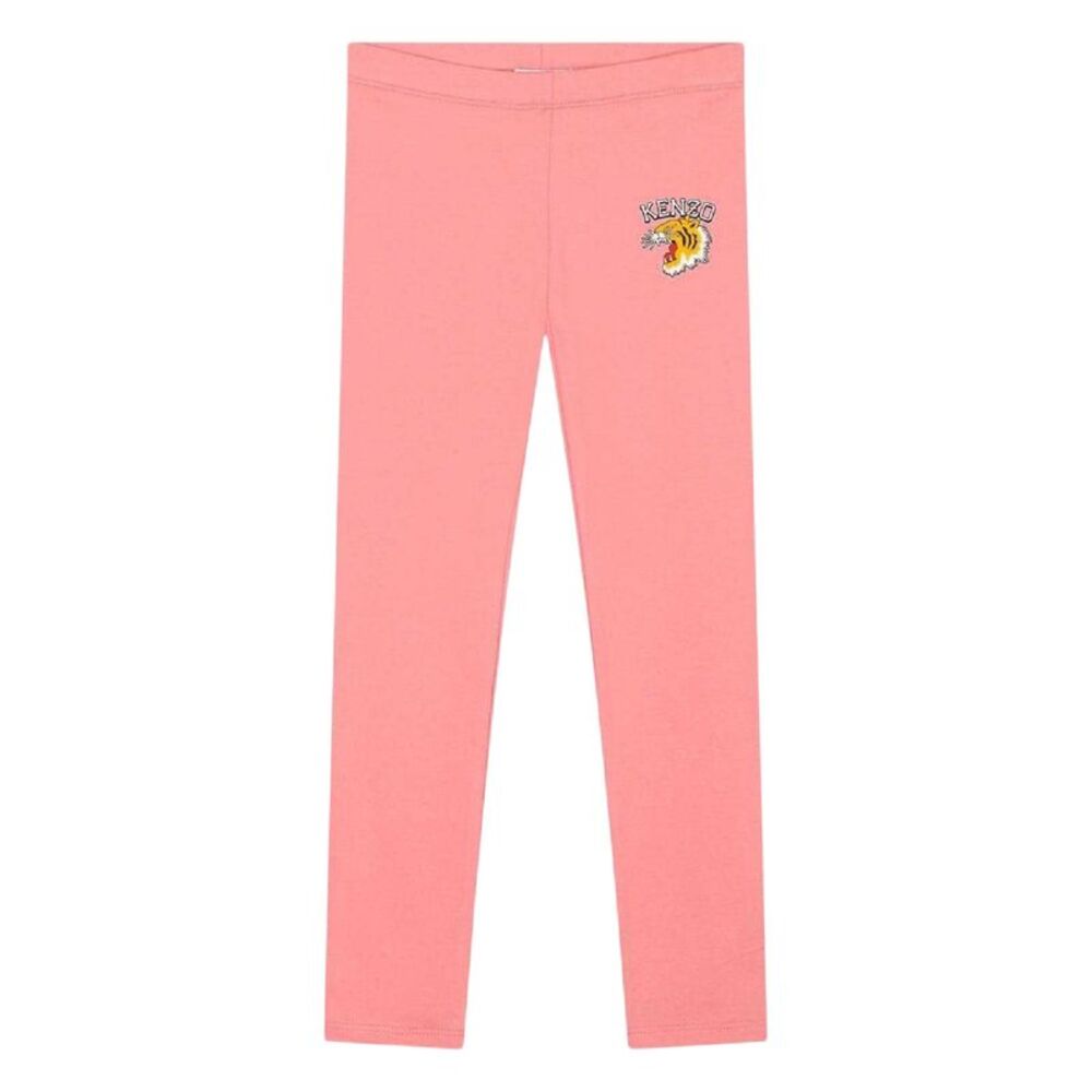 Kenzo Childrens/Kids Logo Skinny Leggings / Pink